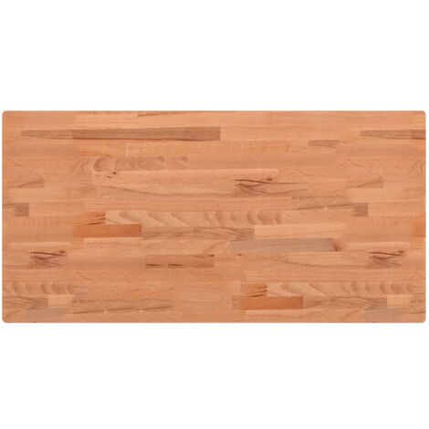 Piano Bagno 80x40x1,5 cm Legno Massello di Faggio vidaXL (1/5)