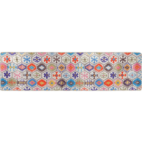 Kave Home - Tappeto rotondo Tadea 100% cotone arcobaleno multicolore 100 cm