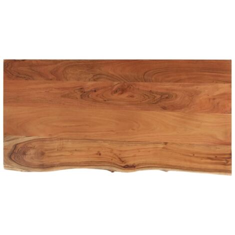 vidaXL Piano Bagno 120x60x2,5 cm Rettangolare Legno Massello di Acacia