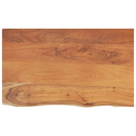 Piano Bagno 90x60x3,8 cm Rettangolare Legno Massello di Acacia vidaXL