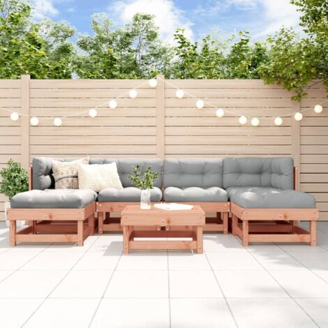 Furniture Limited - Set Salotto da Giardino 7 pz in Legno
