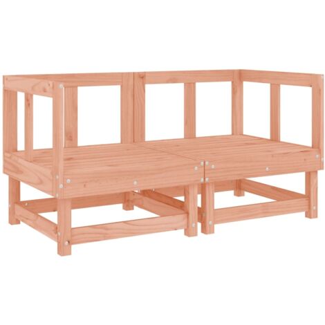 vidaXL Divani da Giardino Angolari 2 pz in Legno Massello di Douglas (1/5)