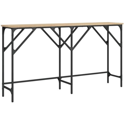 VidaXL Tavolino Da Salotto Nero Rovere – 90x36x75 Cm, In MDF, Design Moderno E Compatto Per Piccoli Spazi