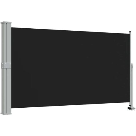 Tenda da Sole Laterale Retrattile 140 x 300 cm Nera vidaXL