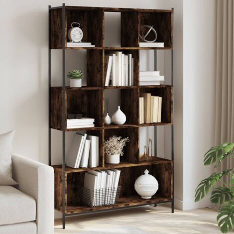Libreria Rovere Fumo 102x28x172 cm in Legno Multistrato vidaXL (1/5)