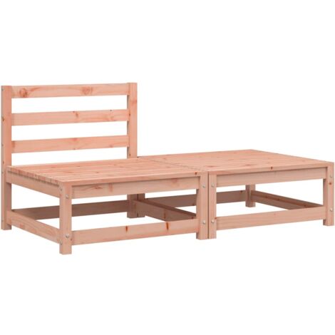Divano Giardino Senza Braccioli con Poggiapiedi Legno Douglas vidaXL