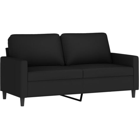 Divano a 2 Posti Nero 140 cm in Velluto vidaXL 409821