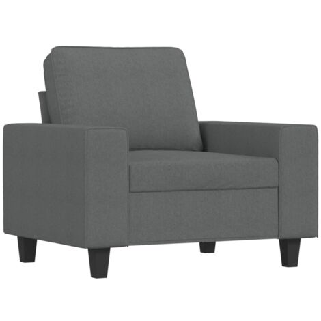 vidaXL Poltrona Grigio Scuro 60 cm in Tessuto