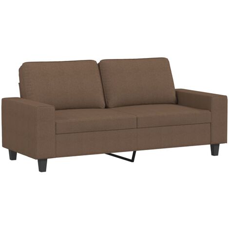 vidaXL Divano a 2 Posti Marrone 140 cm in Tessuto