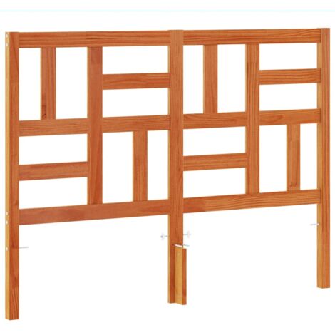 vidaXL Testiera Marrone Cera 150 cm in Legno Massello di Pino