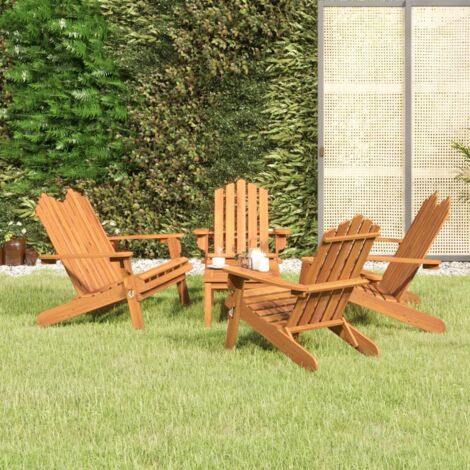 Set Salotto da Giardino Adirondack 5pz Legno Massello di Acacia vidaXL (1/5)