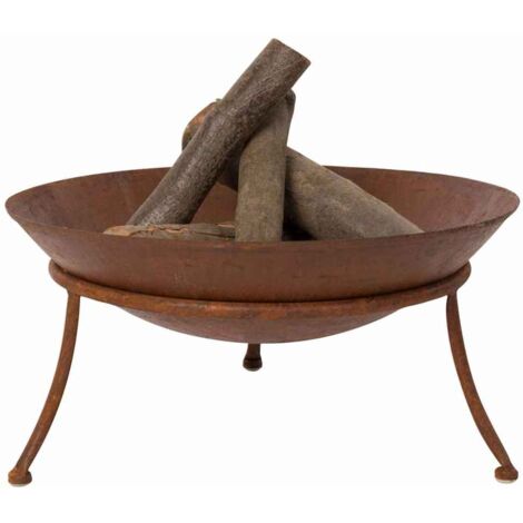 Braciere Da Esterno Tulsa In Acciaio - Design Rustico, Ideale Per Giardino E Terrazzo