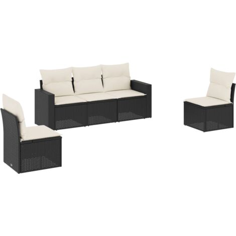 VidaXL Set Divani da Giardino 6 pz con Cuscini Grigio Talpa