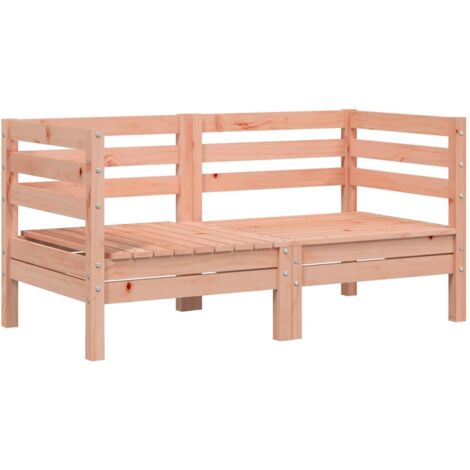 vidaXL Divani Angolari da Giardino 2pz in Legno Massello di Douglas