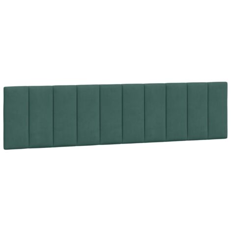Cuscino Testiera Hanko Verde Scuro 200 cm in Velluto vidaXL