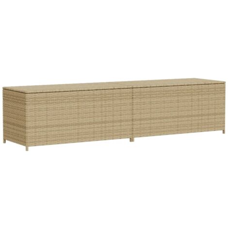 Contenitore da Giardino Beige Misto 469L in Polyrattan vidaXL