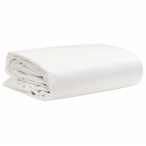 vidaXL Telone Bianco 6x8 m 650 g/m²