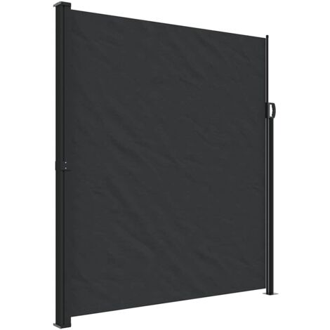 Tenda da Sole Laterale Retrattile Nera 220x500 cm vidaXL