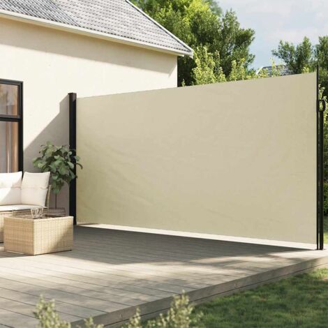 Tenda da Sole Laterale Retrattile Crema 220x300 cm vidaXL 340792