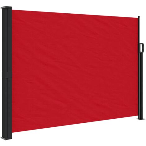 vidaXL Tenda da Sole Laterale Retrattile Rossa 140x600 cm