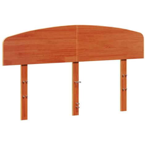 vidaXL Testiera Marrone Cera 160 cm in Legno Massello di Pino (1/5)