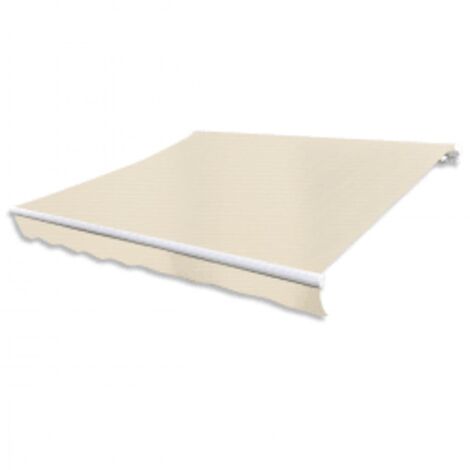 Tenda da Sole Pieghevole Motorizzata 600 cm Crema vidaXL (1/4)
