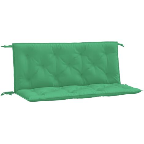 vidaXL Cuscini Panca da Giardino 2pz Verdi 120x50x7 cm Tessuto Oxford