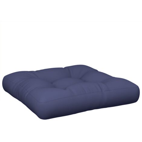 Cuscino per Pallet Blu Marino 50x50x12 cm in Tessuto vidaXL