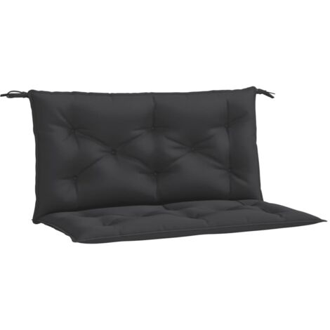 vidaXL Cuscini Panca da Giardino 2pz Neri 100x50x7cm Tessuto Oxford