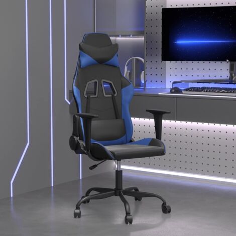 Sedia da Gaming Nera e Blu in Similpelle vidaXL