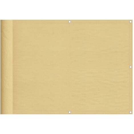 Paravento da Balcone Sabbia 75x1000 cm 100% Poliestere Oxford vidaXL