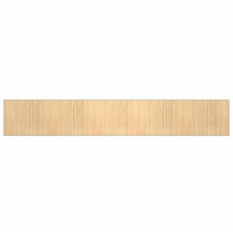 vidaXL Tappeto Rettangolare Naturale Chiaro 80x1000 cm in Bambù