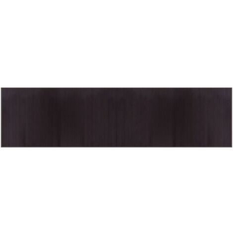 vidaXL Tappeto Rettangolare Marrone Scuro 100x400 cm in Bambù