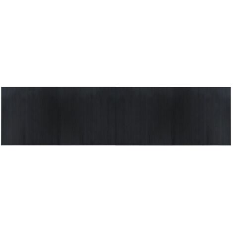 Tappeto Rettangolare Nero 100x400 cm in Bambù vidaXL