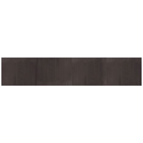 Tappeto Rettangolare Marrone Scuro 80x400 cm in Bambù vidaXL