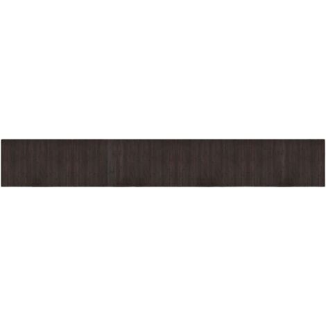 vidaXL Tappeto Rettangolare Marrone Scuro 60x400 cm in Bambù