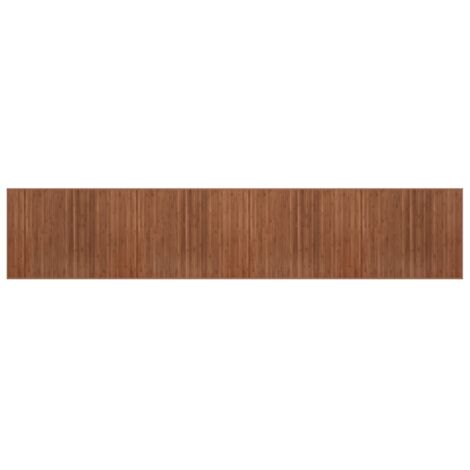 vidaXL Tappeto Rettangolare Marrone 80x400 cm in Bambù