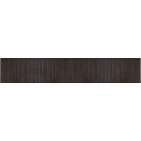 Tappeto Rettangolare Marrone Scuro 70x400 cm in Bambù vidaXL