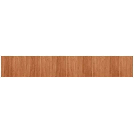 Tappeto Rettangolare Marrone 80x500 cm in Bambù vidaXL
