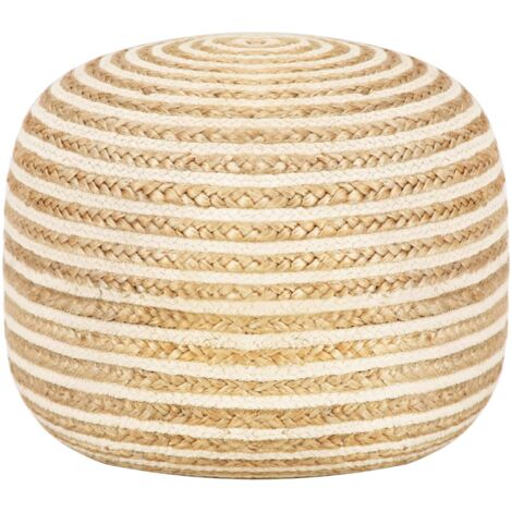 Pouf Lavorato a Mano 45x30 cm in Juta vidaXL