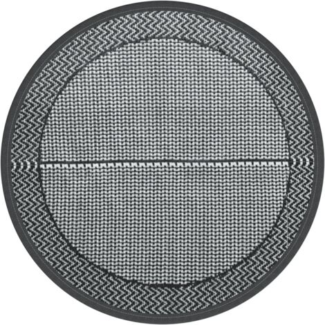 Tappeto da Esterno ARAKIL Grigio Ø120 cm in PP vidaXL