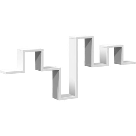 Scaffale a Parete Bianco 104,5x10x43 cm in Legno Multistrato vidaXL