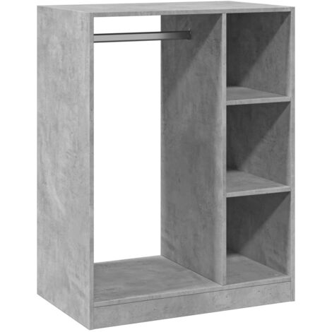 Armadio Grigio Cemento 77x48x102 cm in Legno Multistrato vidaXL