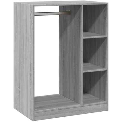 vidaXL Armadio Grigio Sonoma 77x48x102 cm in Legno Multistrato