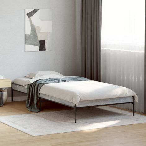 vidaXL Giroletto senza Materasso Rovere Sonoma 90x190 cm (1/5)