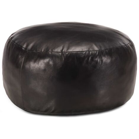 Moderno Pouf in Velluto Nero IRVING