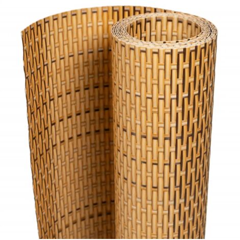 Paravento da Balcone Marrone Chiaro 1000x100 cm in Polyrattan vidaXL