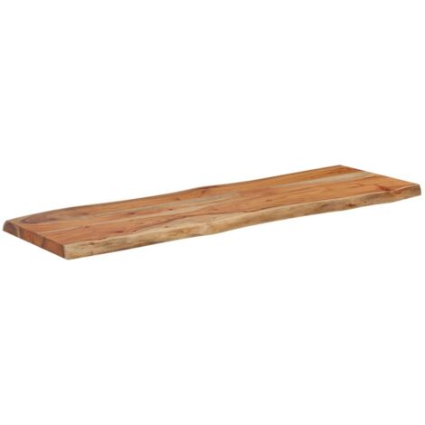 vidaXL Piano Tavolo 110x40x2,5 cm Rettangolare Legno Acacia Bordi Vivi