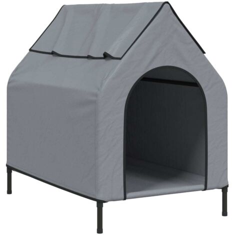 vidaXL Cuccia per Cani Grigio Chiaro in Tessuto Oxford e Acciaio