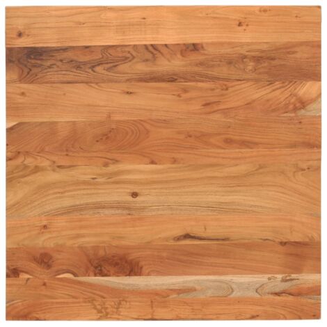 vidaXL Piano Tavolo 70x70x3,8 cm Quadrato Legno Massello di Acacia